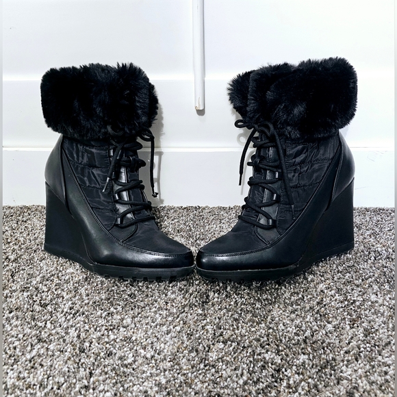 SHOE DAZZLE JERUSHA WEDGE WINTER BOOTS - Picture 2 of 15